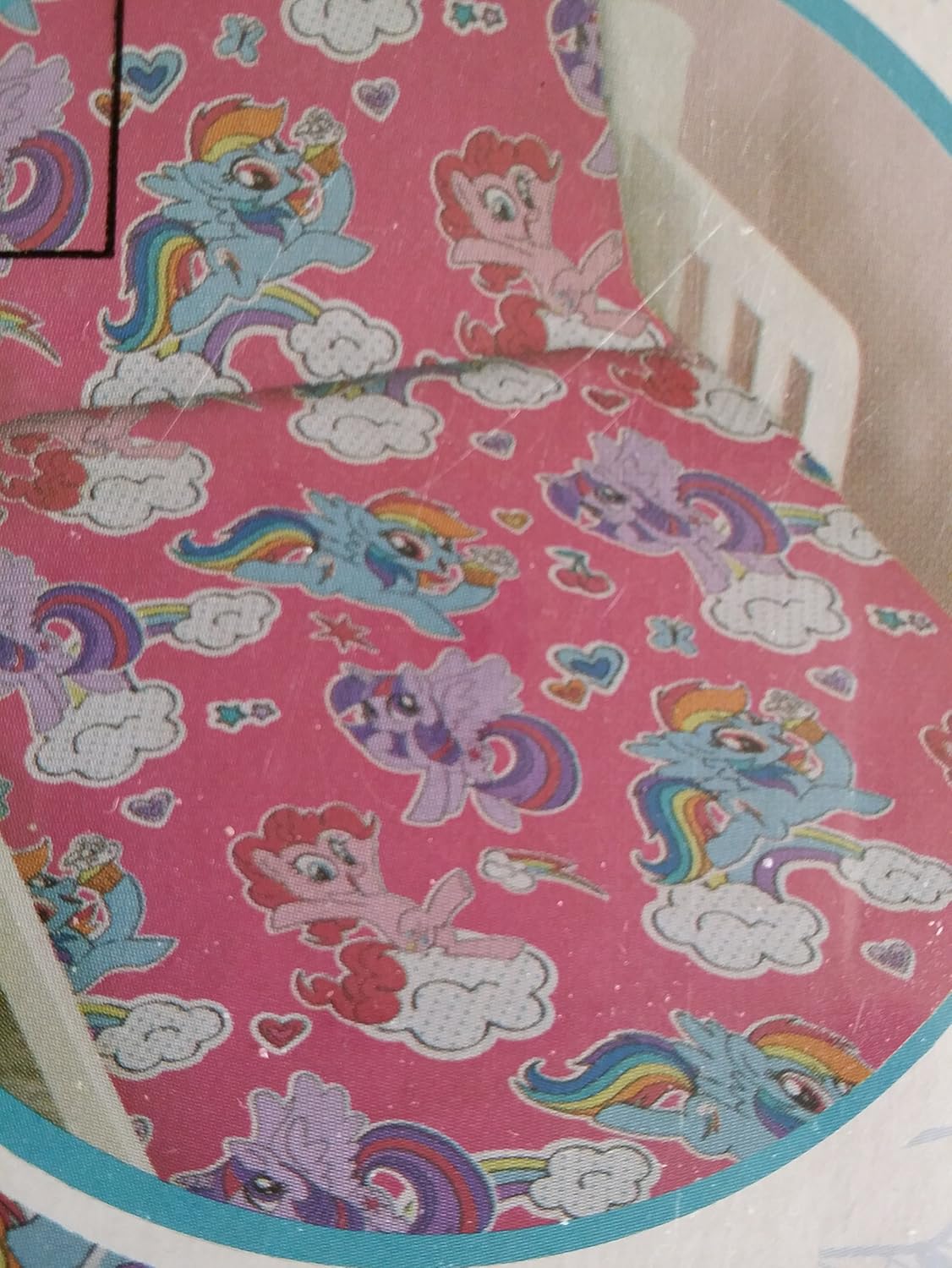 Junior Toddler My Little Pony Duvet Cover Set Reversible Character Bedding Girls Pony Rainbows