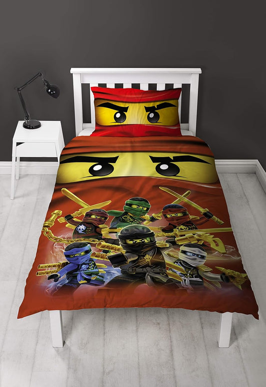 Single Bed Lego Ninjago Collective Reversible Character Duvet Cover Set
