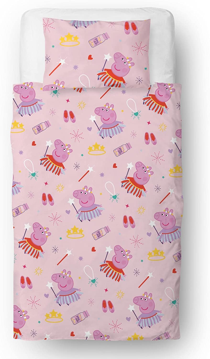 Wholesale x 3 Official Peppa Pig Single Bed 'Magic' Duvet Cover Set Character Bedding