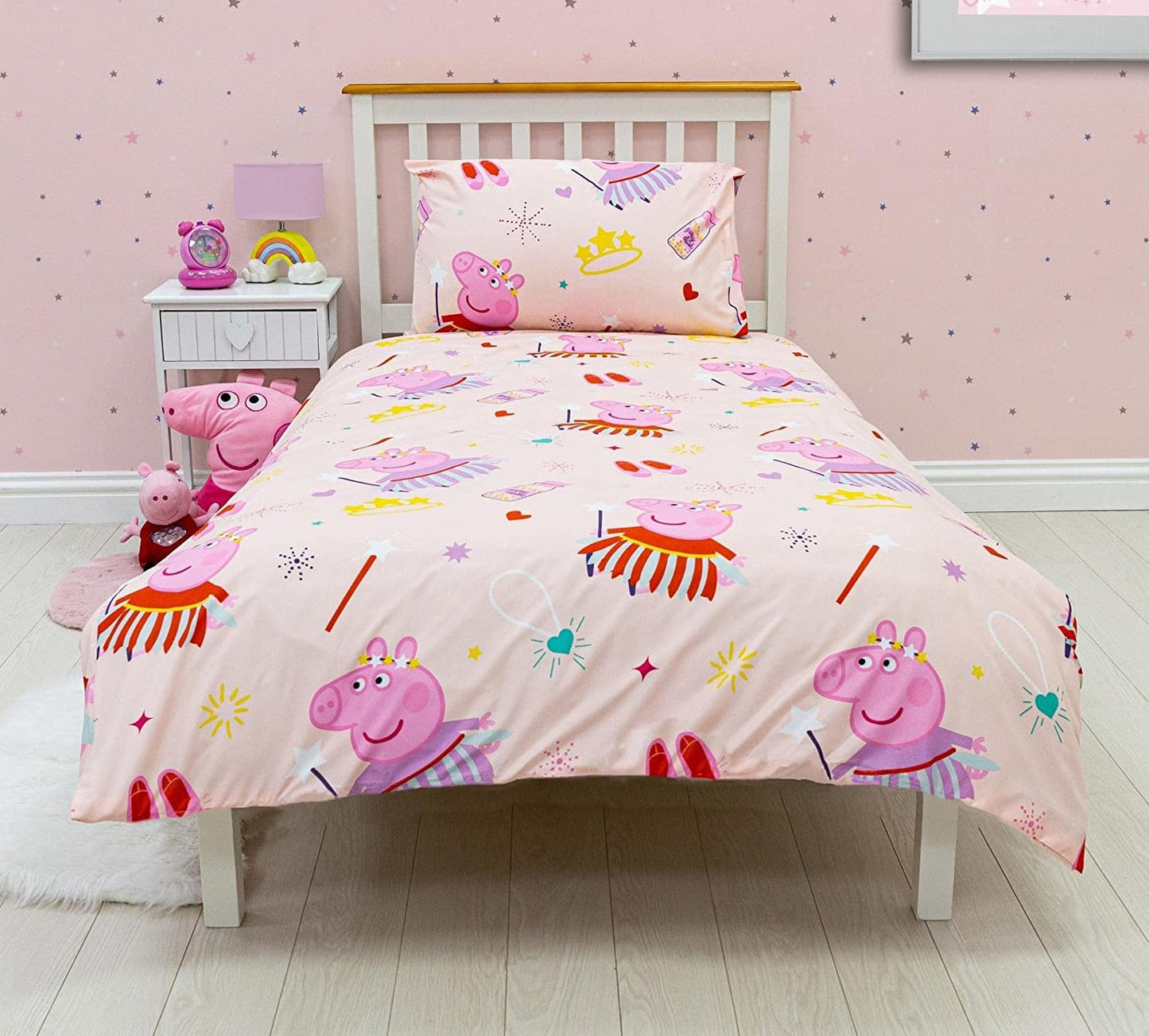 Wholesale x 3 Official Peppa Pig Single Bed 'Magic' Duvet Cover Set Character Bedding