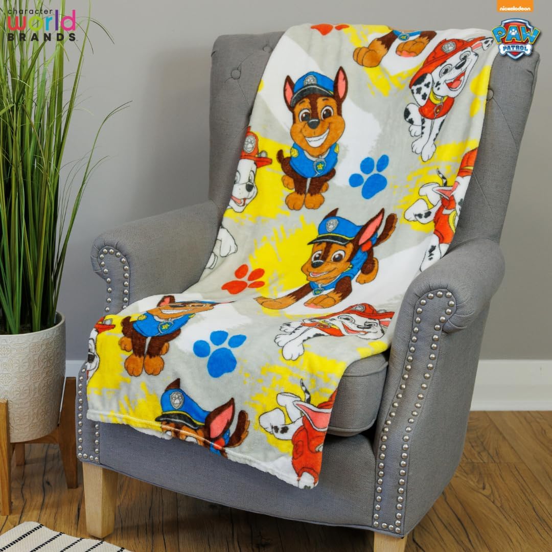 Paw Patrol Fleece Blanket 100 x 150 cm Super Soft Throw Blanket Character Kids