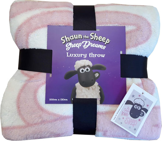 Shaun The Sheep Fleece Blanket Official 100cm x 150cm Polyester