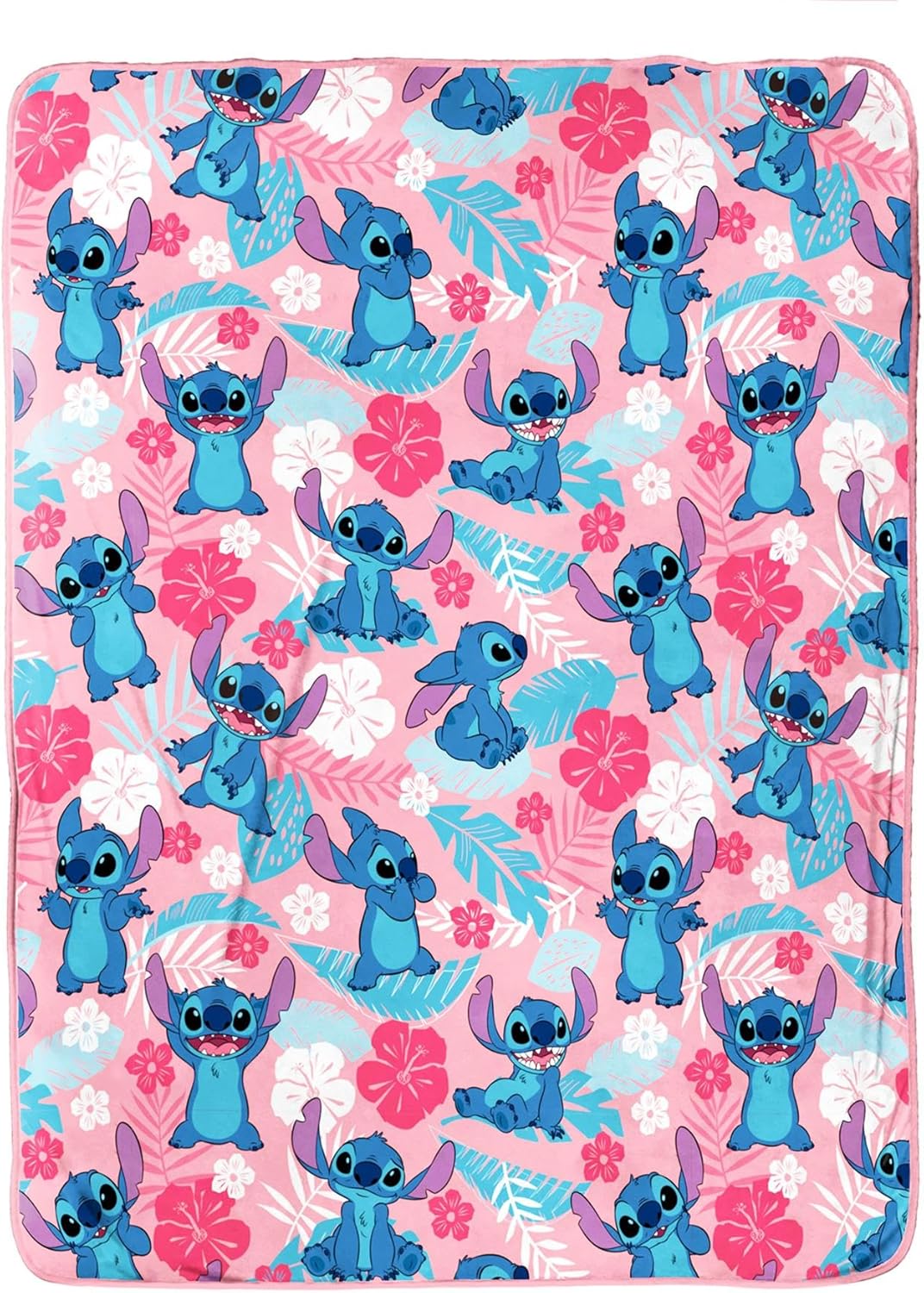 Disney Lilo and Stitch 100 x 150 cm Super Soft Plush Throw Blanket Character