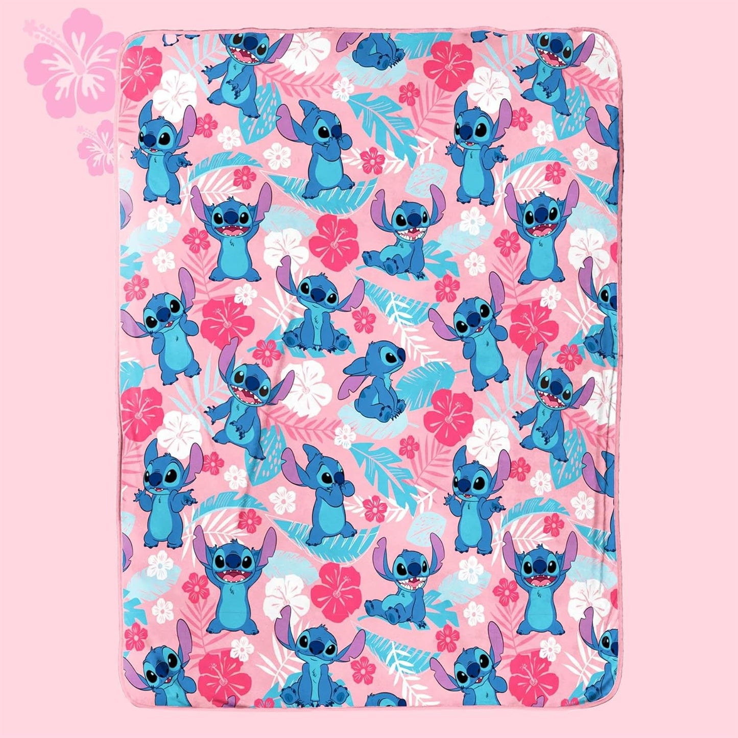 Disney Lilo and Stitch 100 x 150 cm Super Soft Plush Throw Blanket Character