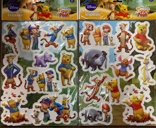 Disney Winnie The Pooh Relief Stickers 2 Packs Assorted Designs Character Kids