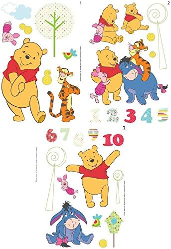 Disney Winnie The Pooh 66 Quick Stick Stickers Kids Decoration