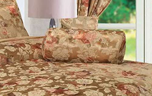 Anastasia Luxury Jacquard Filled Neck Roll Scatter Cushion