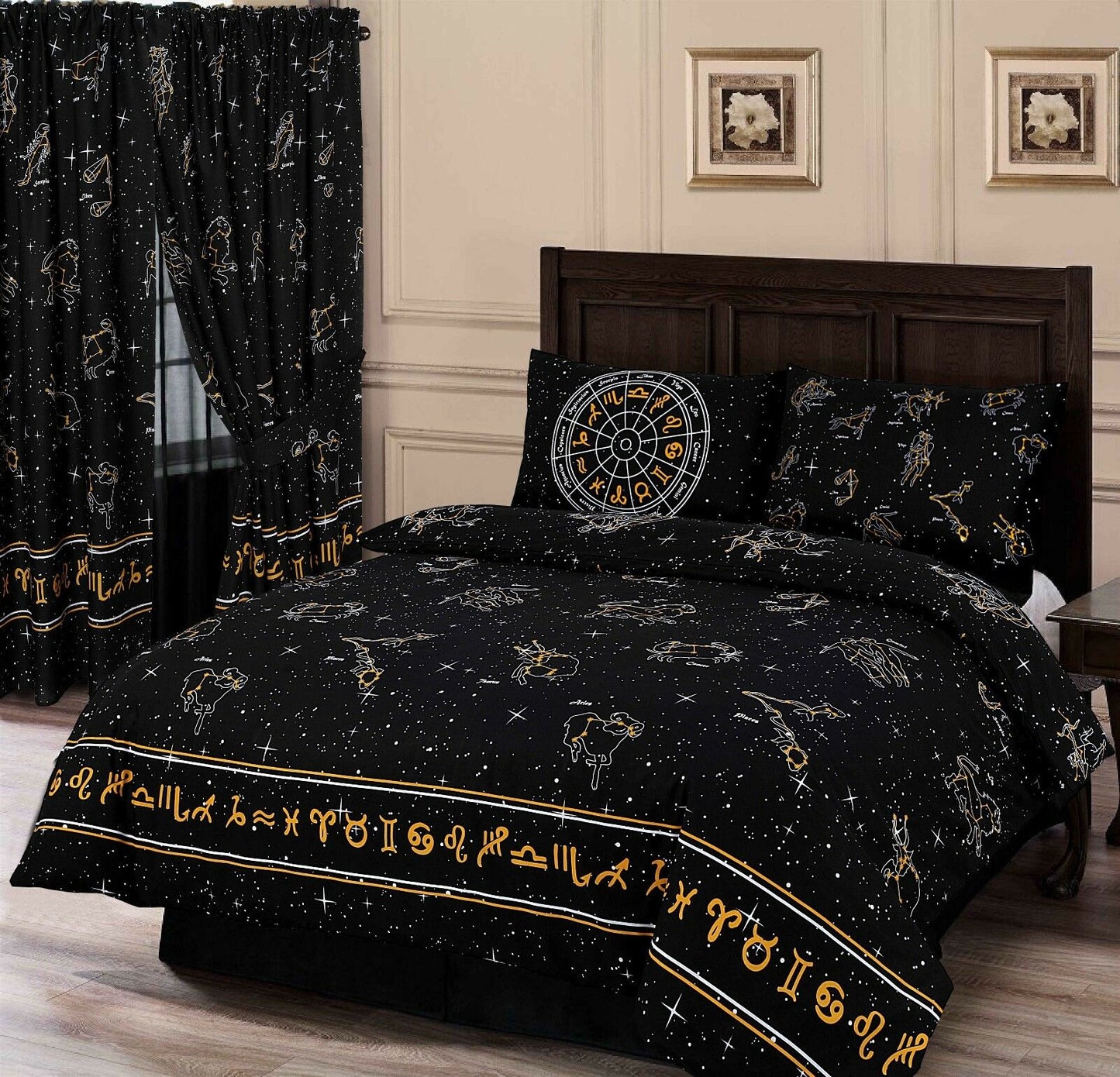 King Size Duvet Cover Set Celestial Horoscopes Star Signs Zodiac Signs