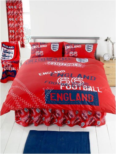 Double Bed England Red 66 Duvet Cover Set