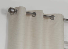 Load image into Gallery viewer, Lunar Linen Cream 66&quot; x 72&quot; Eyelet Unlined Ready Made Curtains
