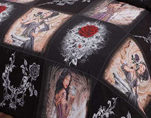 Load image into Gallery viewer, Alchemy Gothic Super King Size Duvet Cover Set Story Of The Rose

