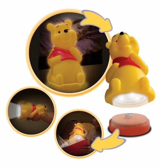 Winnie The Pooh Torch And Night Light Nursery Bedside Buddy Light