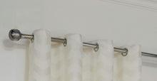 Load image into Gallery viewer, Zig Zag Cream 46&quot; x 72&quot; Luxury Lined Ready Made Eyelet Curtains
