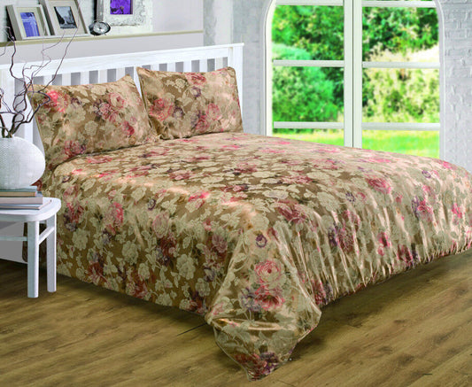 Double Bed Anastasia Duvet Cover Set Luxury Jacquard Floral Bedding Set