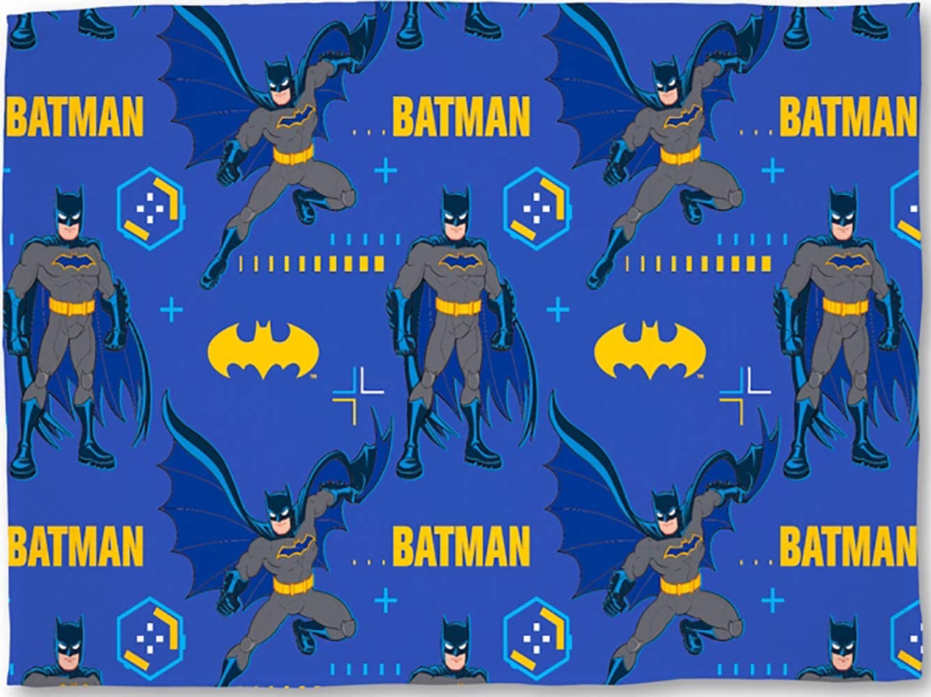 D.C Comics Batman Tech Fleece Blanket 100cm x 150cm Blue