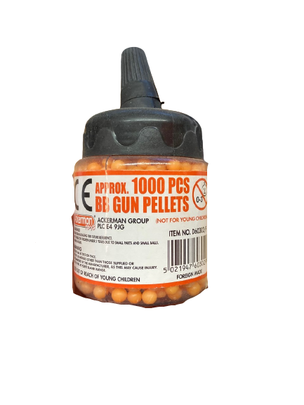 BB Gun Pellets 1000 Pieces Orange