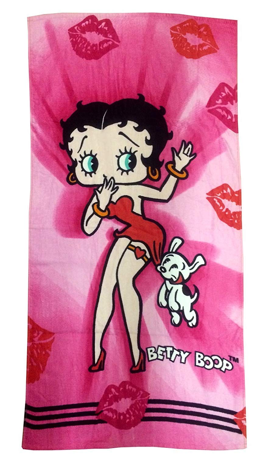 Betty Boop Kisses 100% Cotton Beach Towel