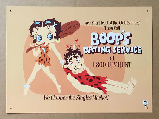 Betty Boop Metal Sign Great For Kitchen Novelty Item Dating Service