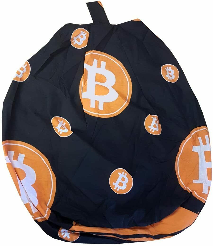 Bitcoin Filled Bean Bag Room Accessory Seat