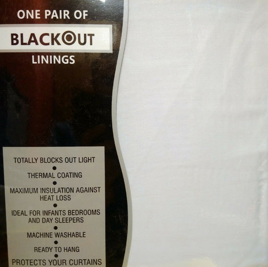 Blackout Lining 66" x 88" Thermal Lining Pencil Pleat 3 Pass Insulated
