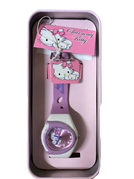 Charmmy Kitty Watch In Tin Lilac Strap