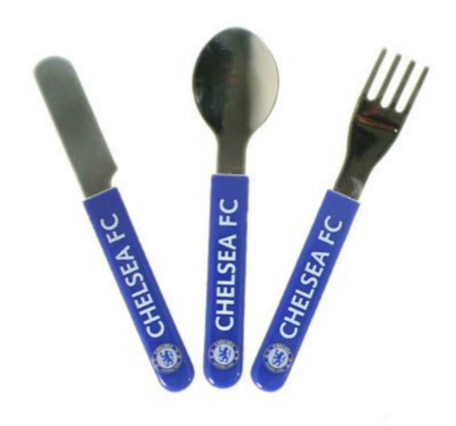 Chelsea F.C Children's Cutlery Set Official Merchandise Spoon Fork Knife