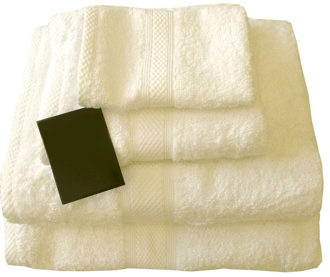 Cream 100% Egyptian Cotton Face, Hand, Bath, Bath Sheet