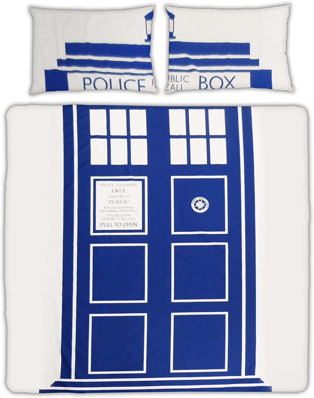 Official Dr Who Double Bed Duvet Cover Set BBC Dr Who Tardis