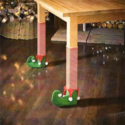 Felt Elf Boots Christmas Decorative Festive Funny Dining