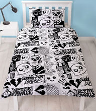 Load image into Gallery viewer, Single Bed Fortnite Official Fanzine Duvet Cover Character &quot;Reversible&quot; Bedding Set
