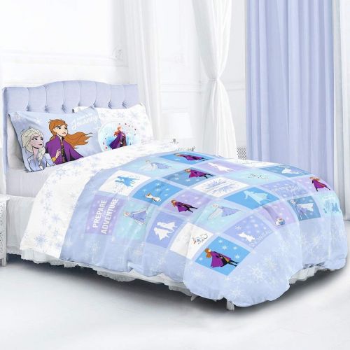 Double Bed Official Disney Frozen 2 Patchwork Reversible Duvet Cover Set Character Bedding