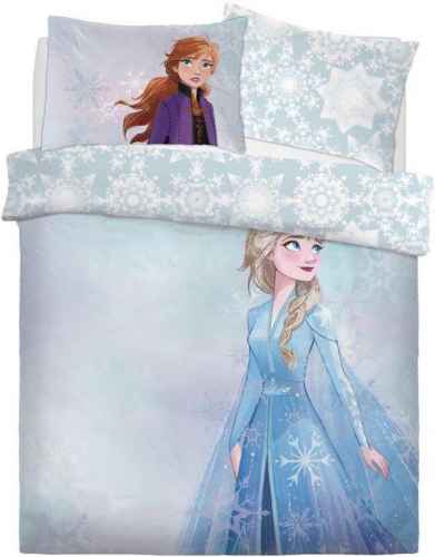 Double Bed Official Disney Frozen 2 Watercolour Snowflakes Reversible Duvet Cover Set Character Bedding