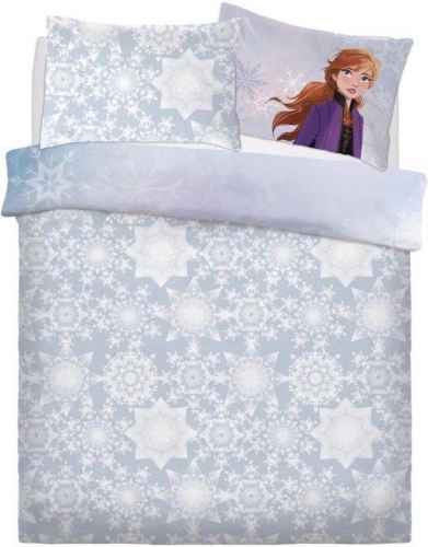 Double Bed Official Disney Frozen 2 Watercolour Snowflakes Reversible Duvet Cover Set Character Bedding