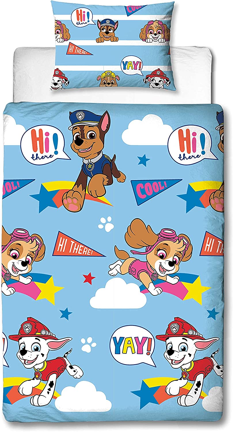 Single Bed Paw Patrol I'm Cool Duvet Cover Set Character Bedding