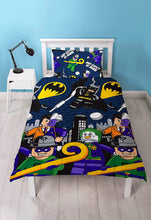 Load image into Gallery viewer, Single Bed Lego Super Heroes Challenge Reversible Duvet Cover Set Character Bedding
