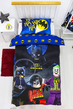 Load image into Gallery viewer, Single Bed Lego Heroes Challenge Reversible Duvet Cover Set Character Bedding Official

