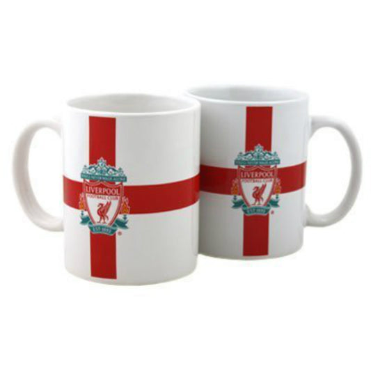 Liverpool F.C Ceramic Mug Official Product White Red Crest