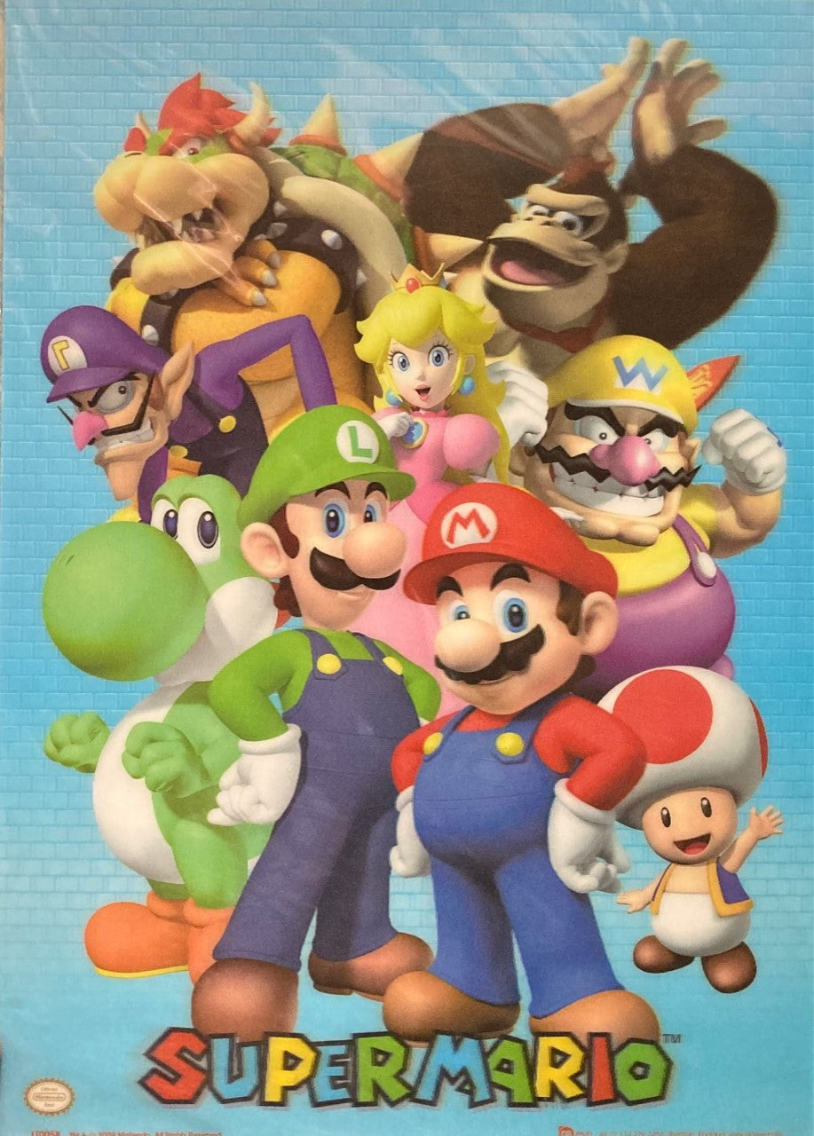 Super Mario Nintendo Gang 3D Poster Wall Decoration