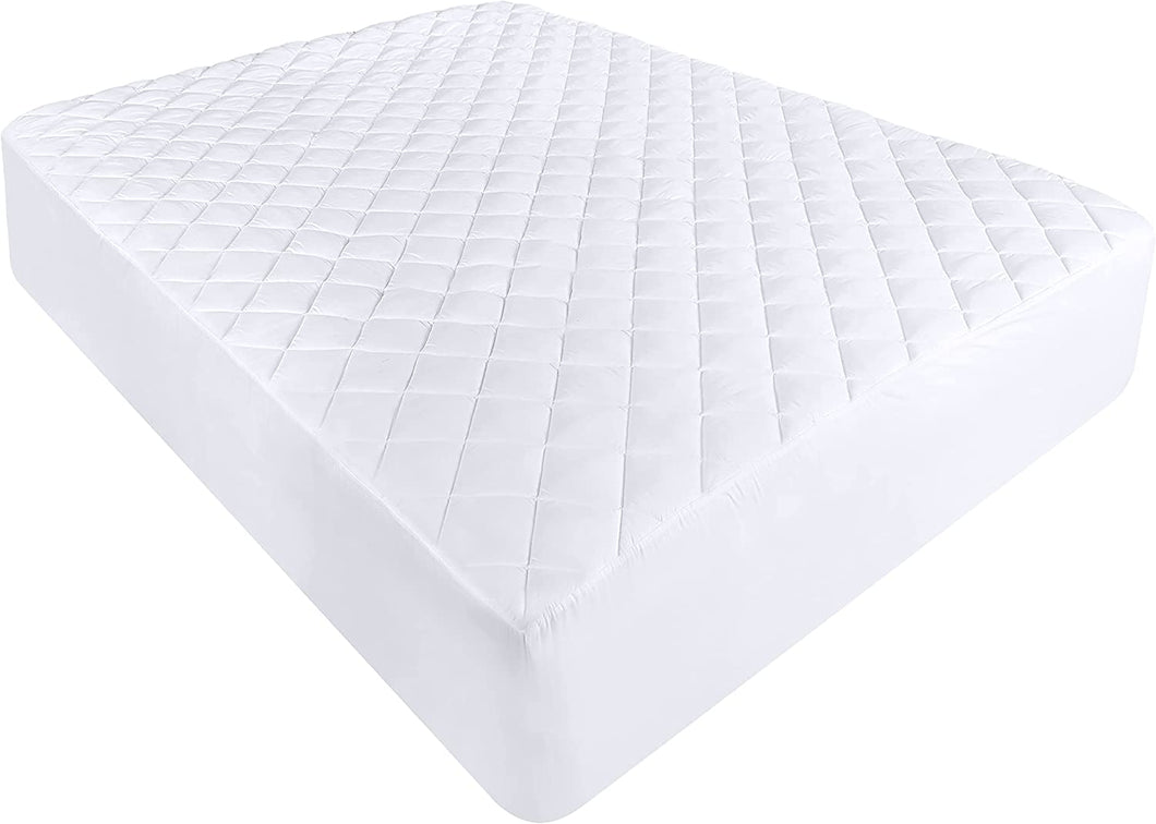 Slumber Down Super King Size Quilted Mattress Protector Polycotton