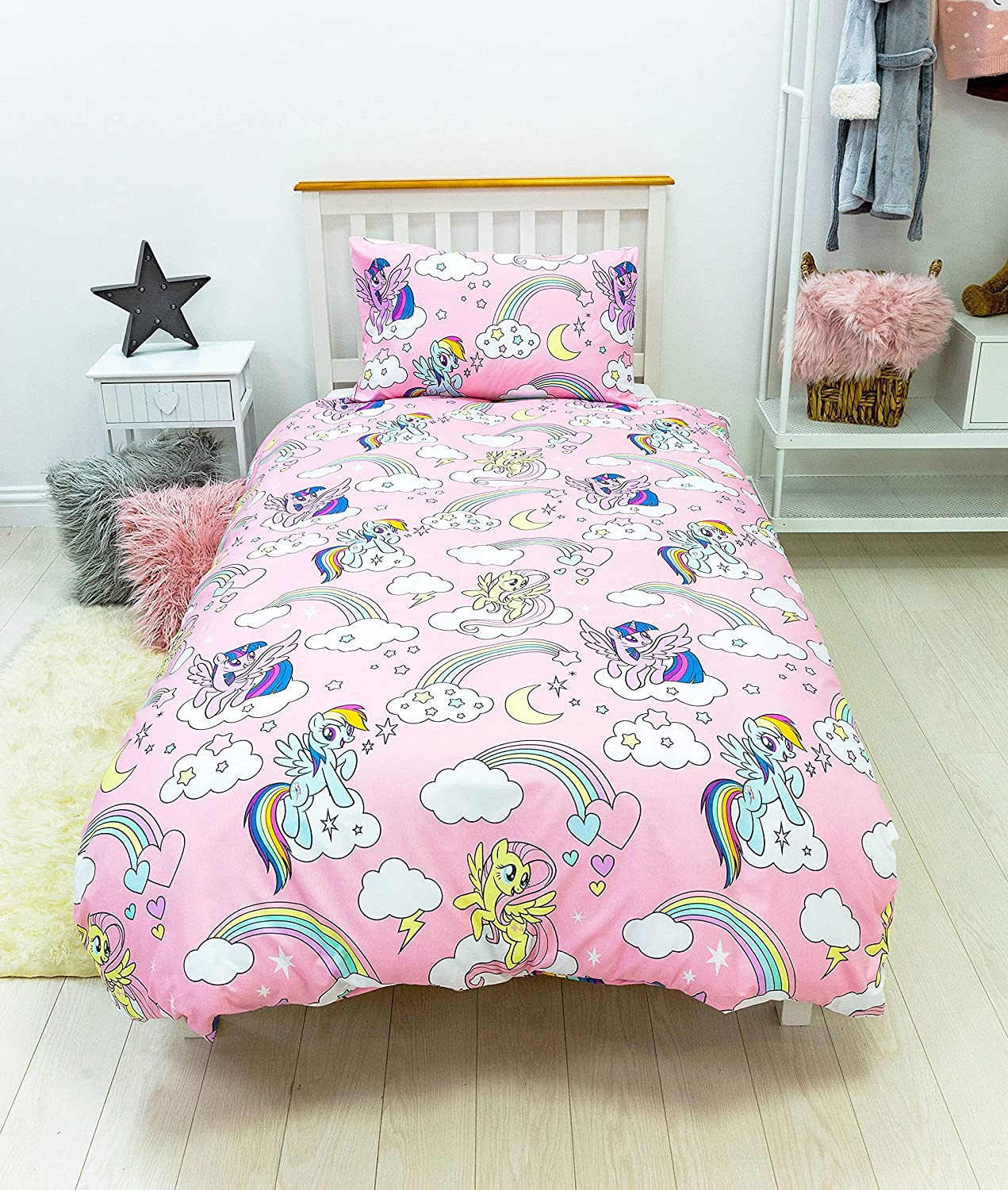 Single Bed My Little Pony 'Besties' Duvet Cover Set Character Bedding
