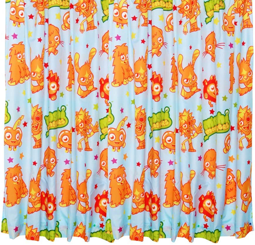 Moshi Monsters 'Monsters' 66" x 72" Unlined Pencil Pleat Curtains