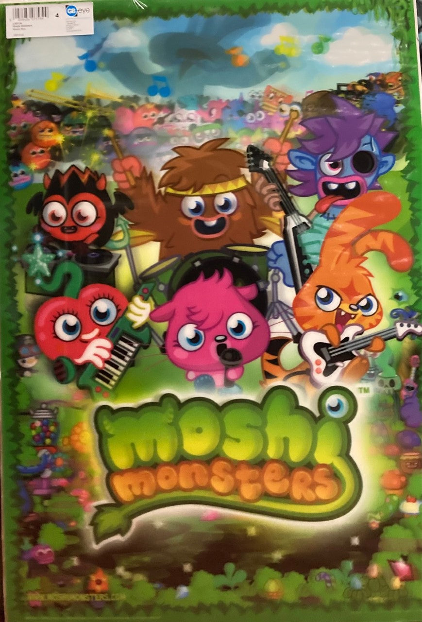 Character Moshi Monsters 3D Poster Wall Decoration