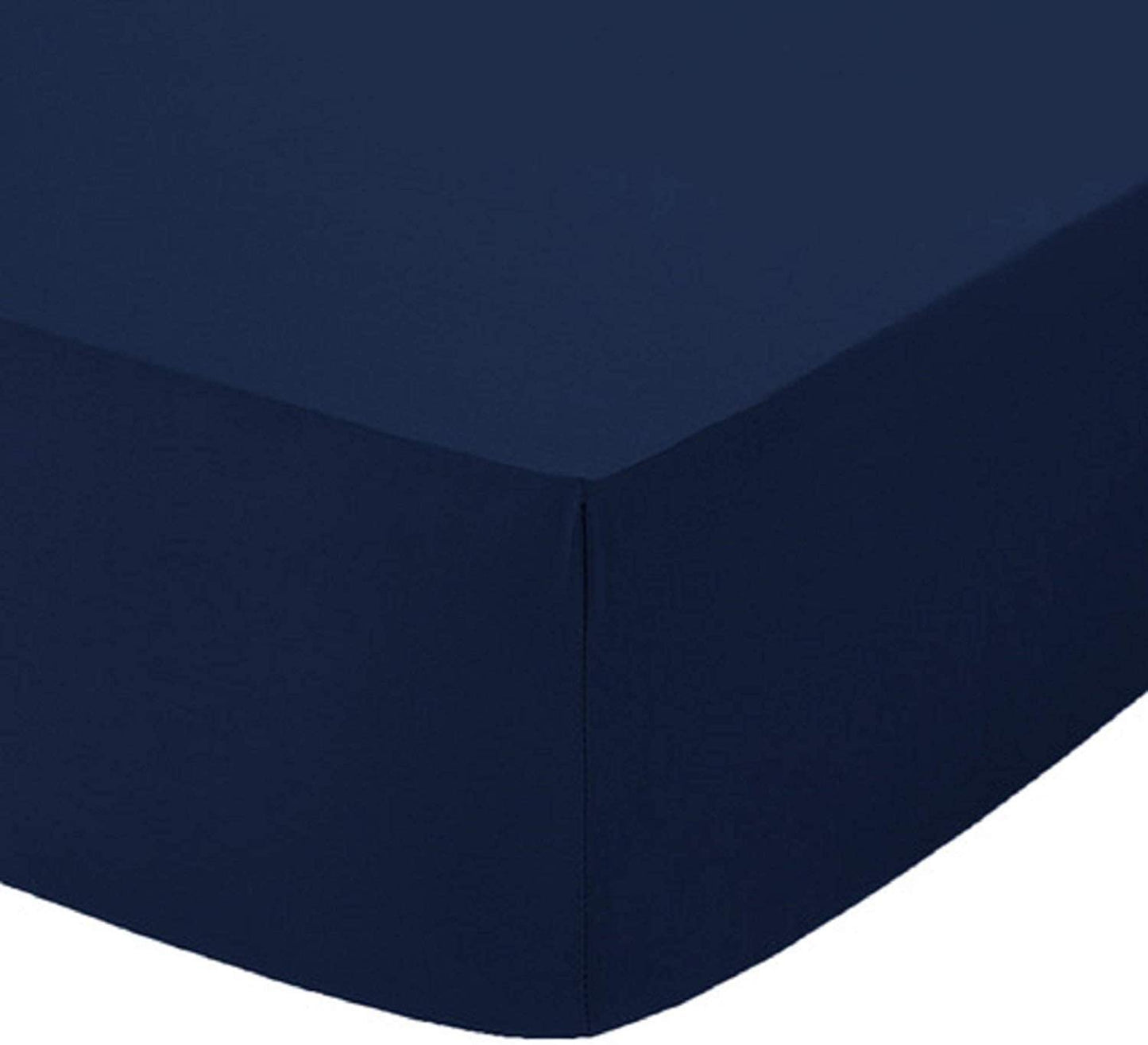 Fitted Sheets Navy Polycotton Luxury