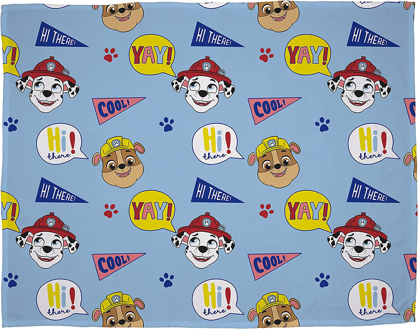 Paw Patrol Im Cool Blue Fleece Blanket 100cm x 150cm Super Soft Character Kids Winter