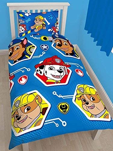 Single Bed Paw Patrol Rescue Duvet Cover Set Character Bedding