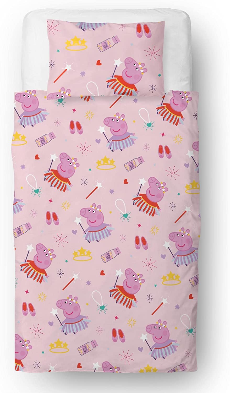 Peppa Pig 'Magic' Single Bed Duvet Cover Set Character Bedding