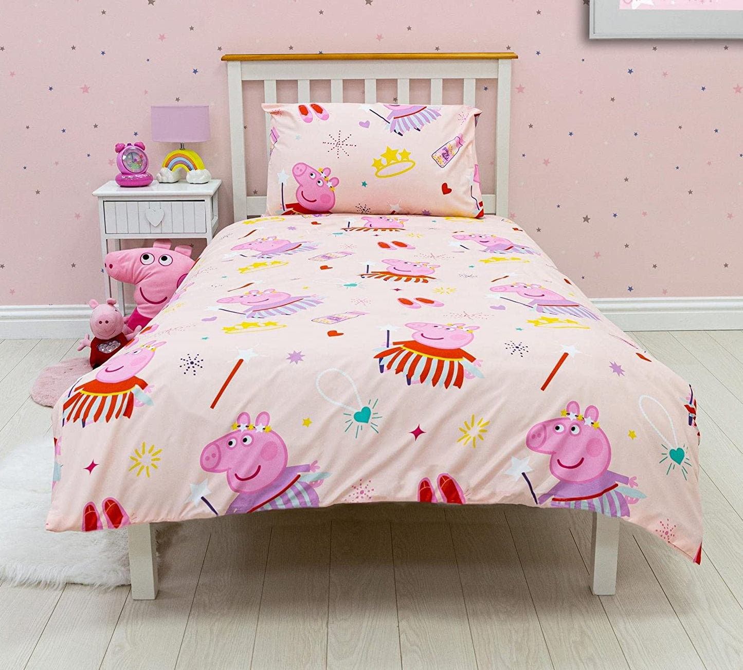 Peppa Pig 'Magic' Single Bed Duvet Cover Set Character Bedding