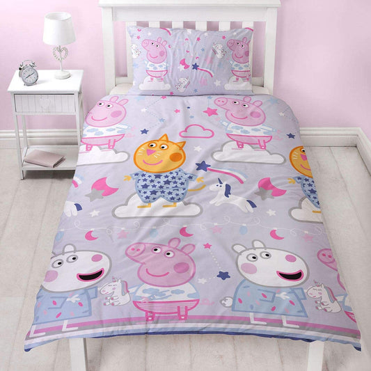 Single Bed Peppa Pig 'Sleepy' Duvet Cover Set