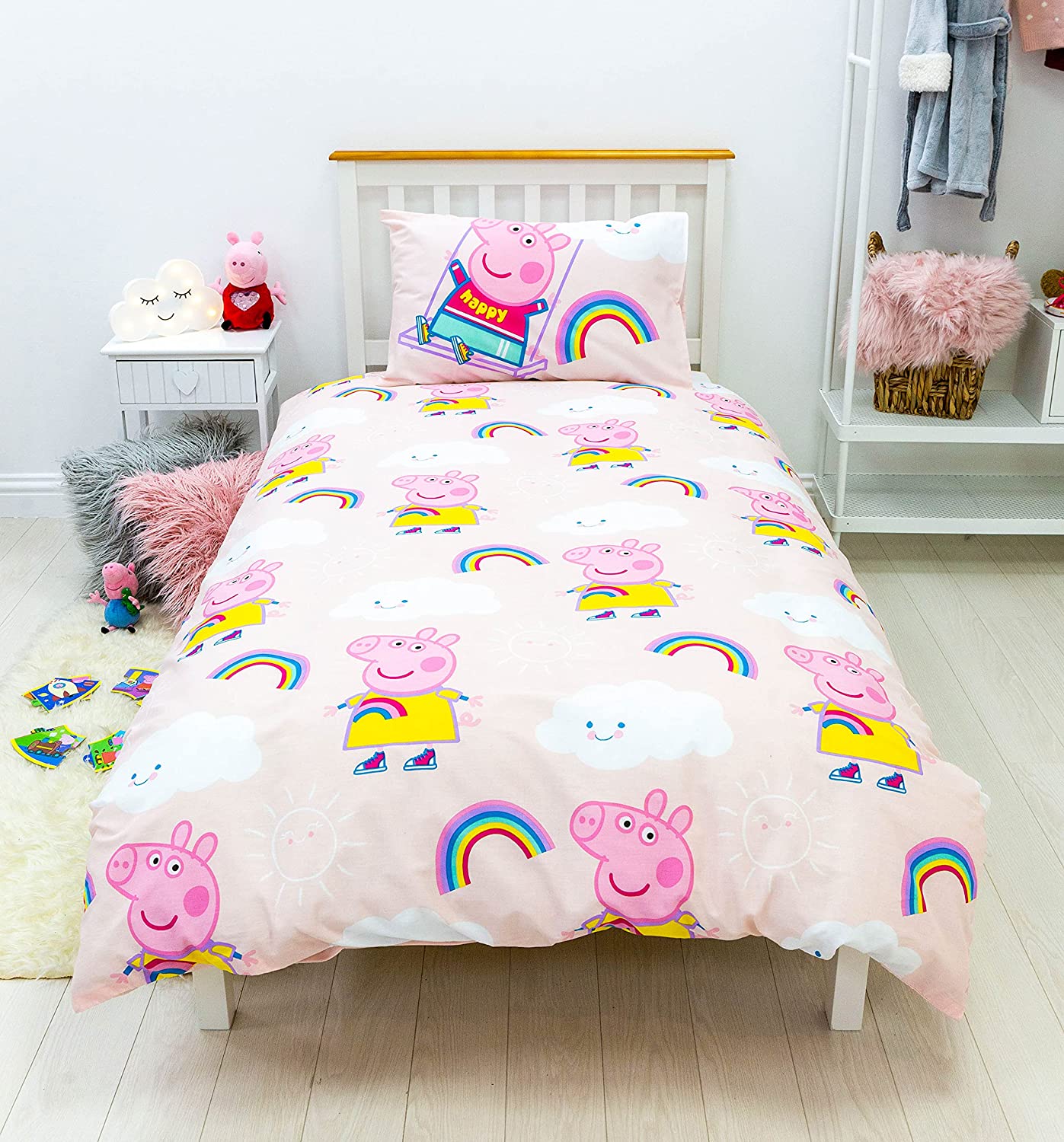 Single Bed Peppa Pig 'Storm' Duvet Cover Set