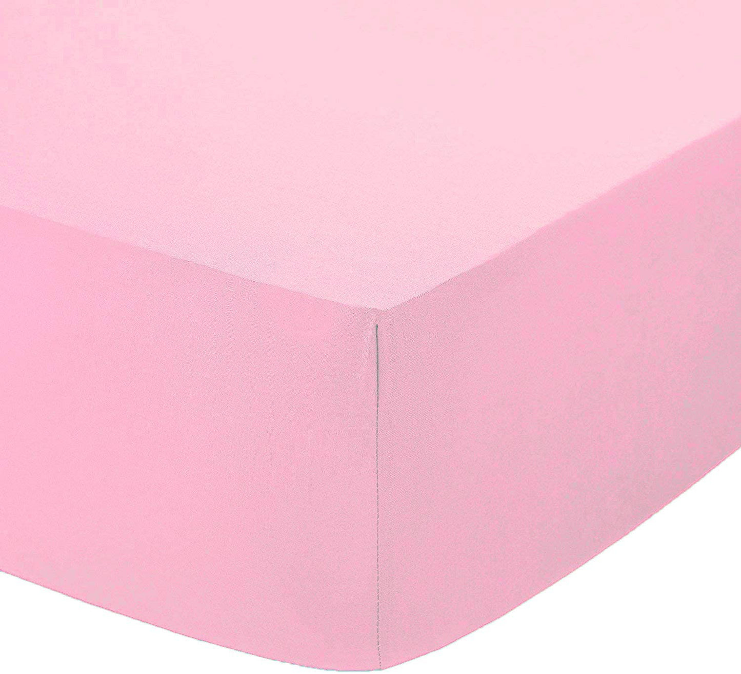 Fitted Sheets Pink Polycotton Luxury